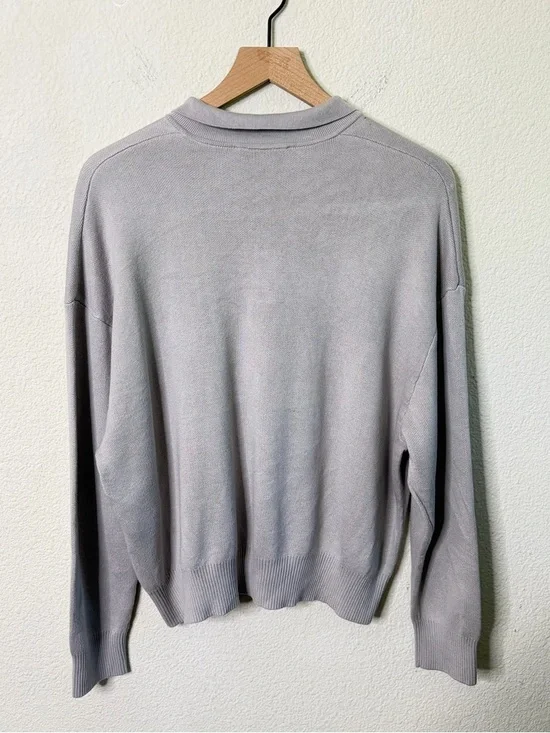 CHRISTOPHER ESBER Sheer Overlay T Shirt White Long Sleeve Womens Size 6 - Picture 9 of 15